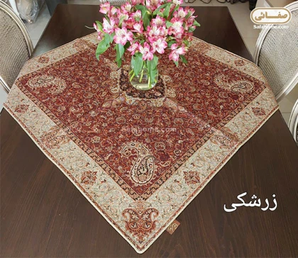 رومیزی 11 ترمه هاشمی کد 79 با 3 رنگ متنوع