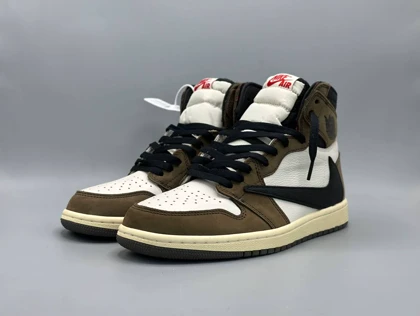 کتانی نایکی جردن1 اوجی موکا رپلیکا/Nike Air Jordab1 Travis