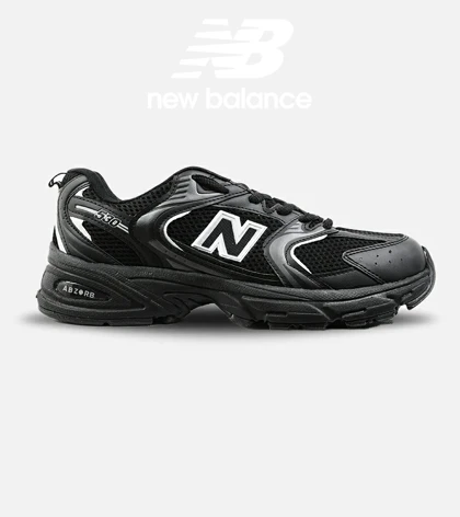کفش کتانی مردانه و زنانه مشکی NEW BALANCE 530 مدل 3141