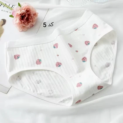 شورت تک زنانه نخ پنبه وارداتی طرح فانتزی توت فرنگی برند kido