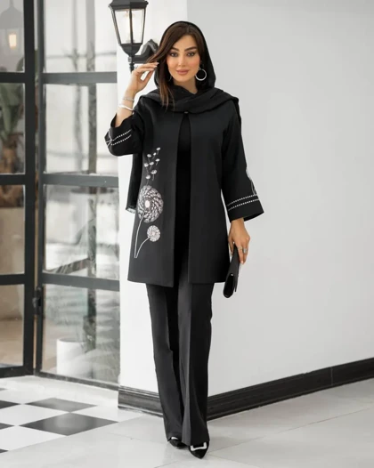 مانتو گلدوزی شاپرک