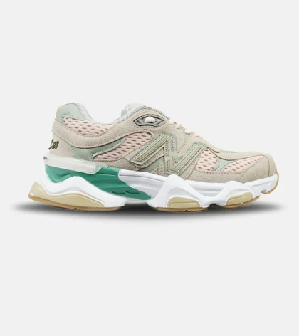 کفش کتانی بزرگ پا طوسی سبز گلبهی NEW BALANCE 9060
