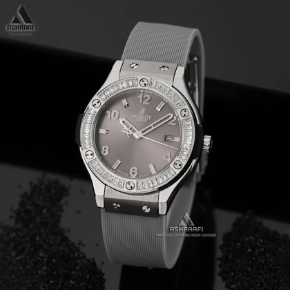 ساعت هابلوت زنانه نگین‌دار Hublot Big Bang TS