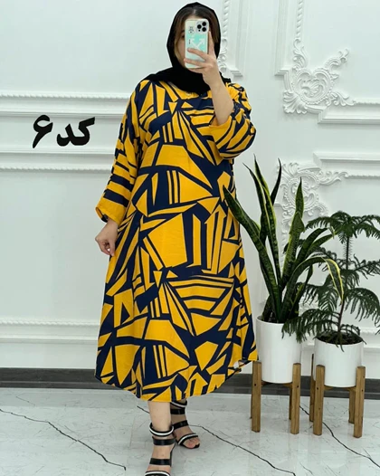 پیراهن ساحلی طرح دار کرسپو 3995