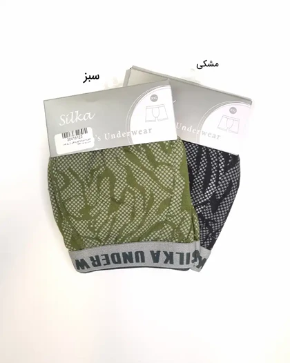 شورت مردانه نیم پا طرح مواج سیلکا