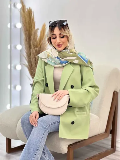 مانتو مازراتی شش دکمه جیب نما