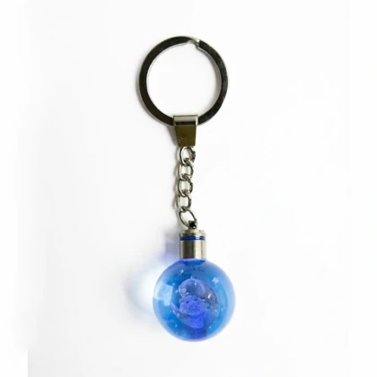 جاکلیدی گوی کریستالی چراغ‌دار