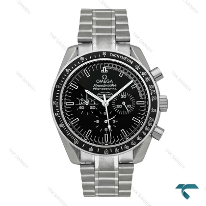ساعت امگا اسپید مستر اسنوپی مردانه استیل صفحه مشکی Omega-7947-G