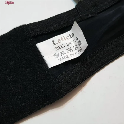 سوتین فنردار زنانه مدل بند متحرک رنگ مشکی لتیسیا