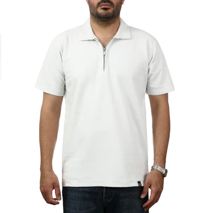 پولوشرت آستین کوتاه نیم زیپ مردانه کاکتوس مدل 251442