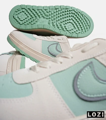 کفش مردانه و زنانه کرم سبز NIKE AIR FORCE