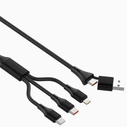 کابل چندسر 100 وات الدنیو Ldnio مدل LC97uc طول 120 سانتی‌متر