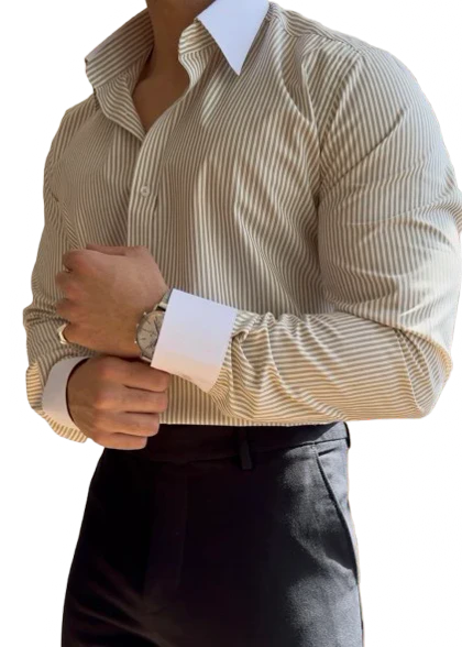 پیراهن وینچستر راه راه ریز کد 569