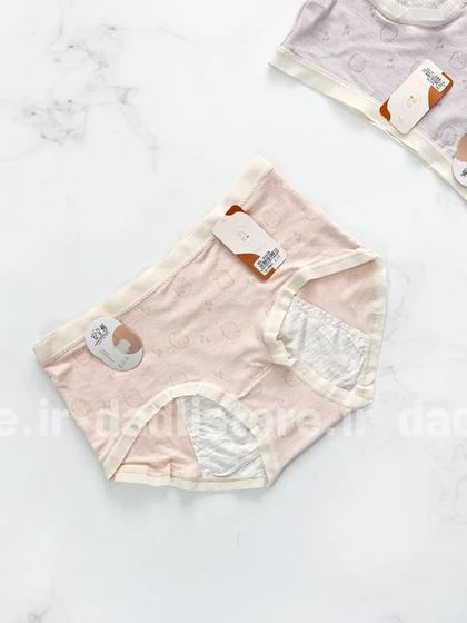 شورتکس قاعدگی ویسکوز طرح توت فرنگی