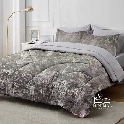 سرویس روتختی مخمل شانل طلاکوب مدرن مدل DD