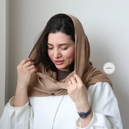 شال پلیسه لمه دوزی مدل ریحون