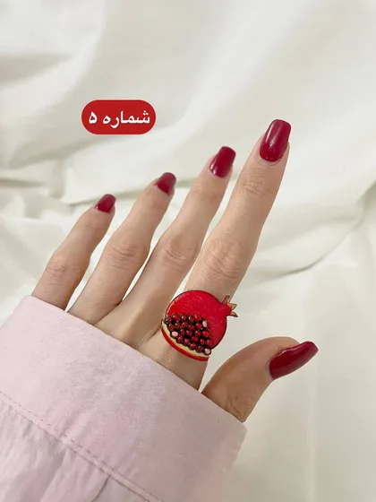 انگشتر طرح انار و هندوانه