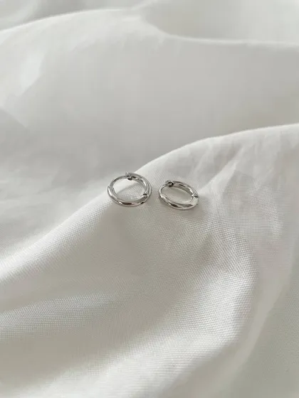 گوشواره حلقه‌ای ساده