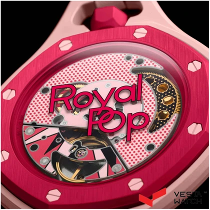 ساعت اودمار پیگه x سواچ AP X SWATCH کالکشن رویال پاپ مدل OTTO ROSSO