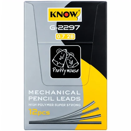 نوک مداد نوکی نو KNOW مدل G-2297 سایز 0.7 میلی‌متر 2B
