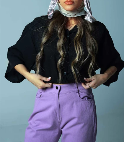 شلوار کتان Pinki 90125 در دو رنگ