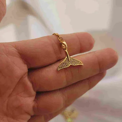 گردنبند زنانه دم وال