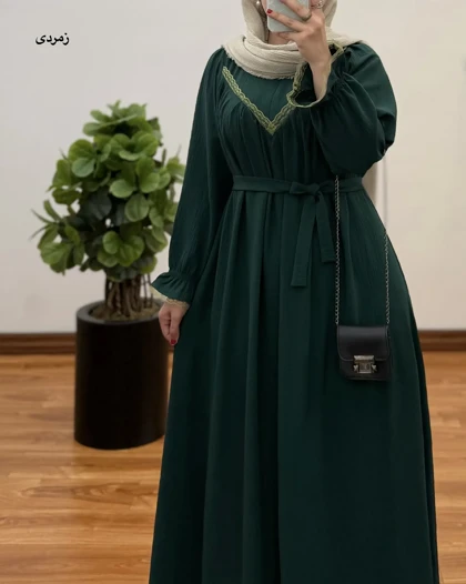 مانتو عبایی ابروبادی خنک مدل گلرخ