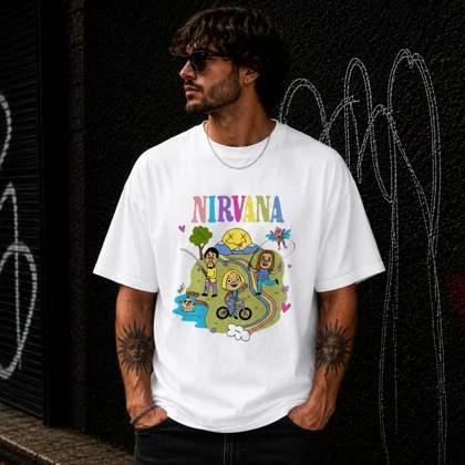 تیشرت طرح نیروانا Nirvana کد 02