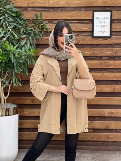 مانتو لینن بغل پاگن آستین حلقه