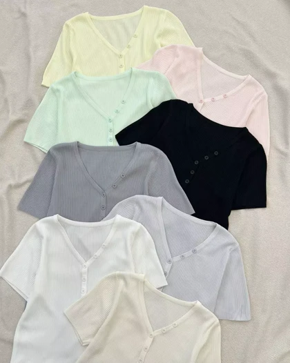 بلوز بافت کبریتی 5 دکمه کد 5366