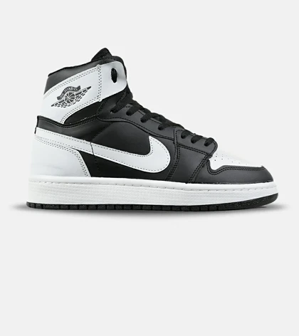 کفش کتانی ساق‌دار مردانه و زنانه مشکی سفید NIKE jordan 1 مدل 7684