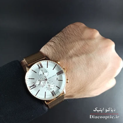 ساعت مچی مردانه اورجینال موتور ژاپن برند مینی فوکوس سه موتور مدل Mf0236G.2 بند حصیری