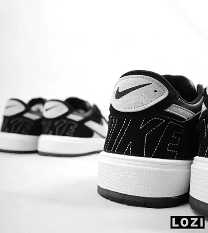 کفش کتانی مردانه مشکی سفید NIKE AIR JORDAN مدل 4463