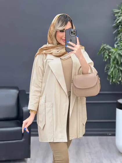 مانتو لینن جیب پاگن