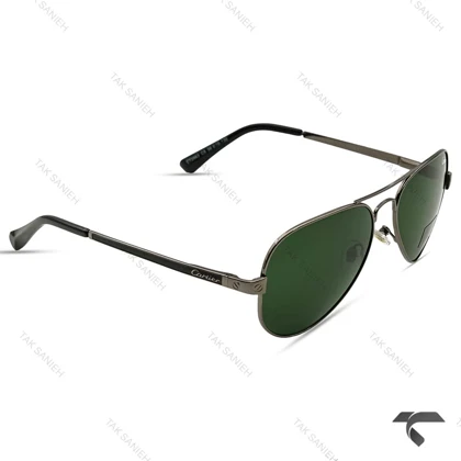 عینک کارتیر خلبانی مردانه P2863-5 فریم دودی لنز سبز Cartier-9970-G