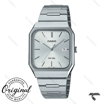ساعت کاسیو MTP-B185D-7AV مستطیلی مردانه سیلور Casio-10721-G