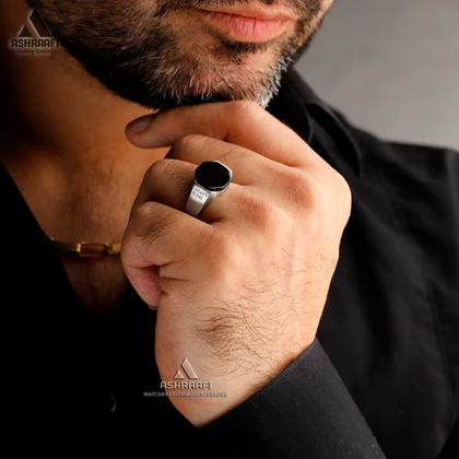 انگشتر مون بلان استیل Mont Blanc Ring SK05