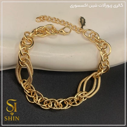 دستبند زنانه استیل دوپیو کد dzd23