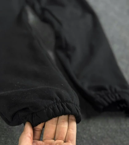 شلوار جاگر پارچه دورس گرم بالا مردانه رنگ مشکی شیک اولد مانی