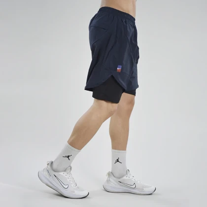 شلوارک کشاله دار ورزشی مردانه نایک مدل Dri Fit-4H0213 سرمه ای