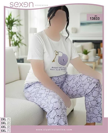 تیشرت شلوار بیگ سایز sexen کد 13833