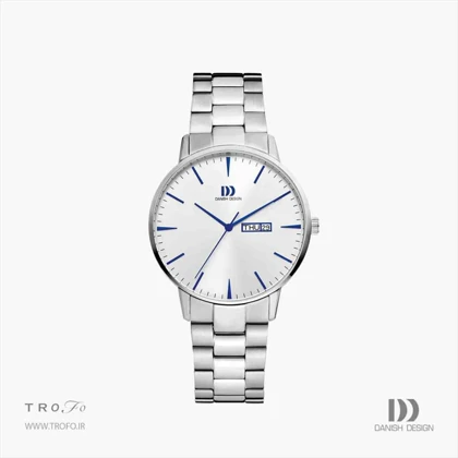ساعت مچی عقربه ای مردانه دنیش دیزاین (Danish design) مدل IQ90Q1267 Akilia Day/Date Silver Cobalt Link
