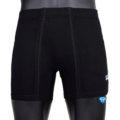 شورت پادار پنبه کش لیفه ای (تک عددی) مشکی