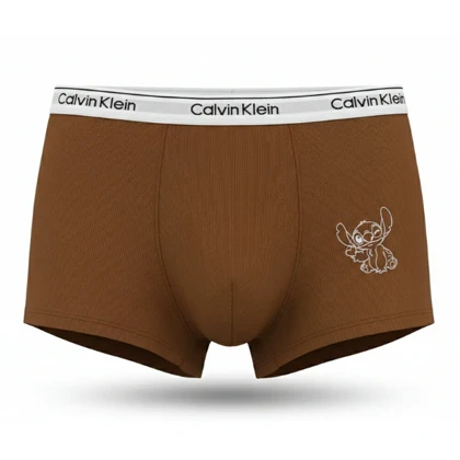 ست شورت کاپلی کبریتی طرح استیچ قهوه ای