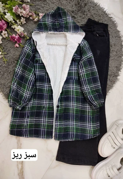 شکت کلاه دار ضخیم گلاویژ-چهارخانه درشت