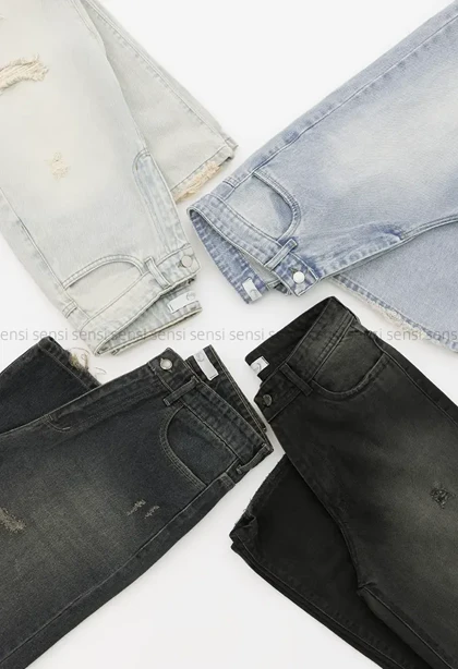 شلوار جین فول بگ کد1004212