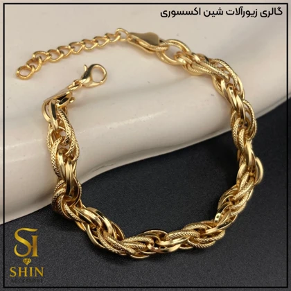 دستبند زنانه استیل دوپیو کد dzd13