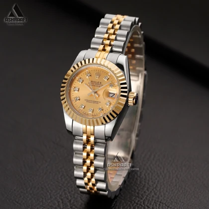 ساعت رولکس صفحه طلایی Rolex Datejust 10