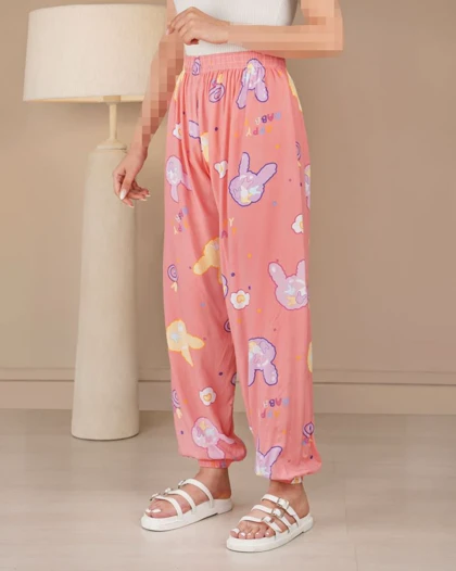 شلوار نخی میکس گندم کد 29267