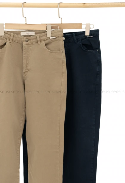 شلوار جین راسته دمپا کات کد1005226